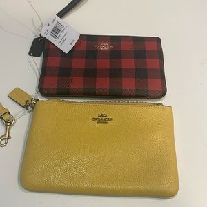 Brand new coach wristlets never used still has the tag on it Each